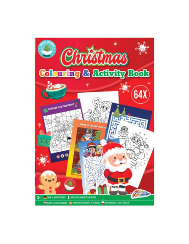 Kerst Kleur- en Activiteitenboek A4