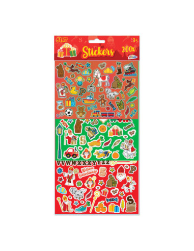 Stickerset Sinterklaas 200st.