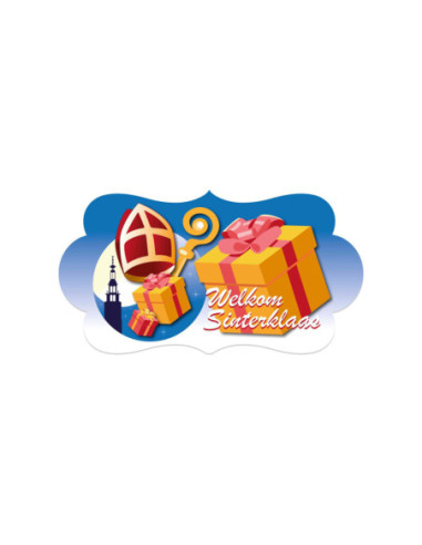 Feestbord Welkom Sinterklaas