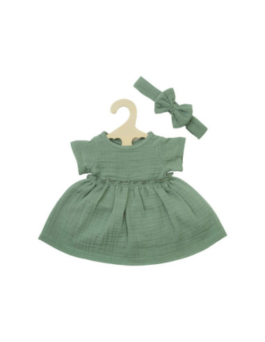 Poppenjurk Groen met Ruches 28-35 cm