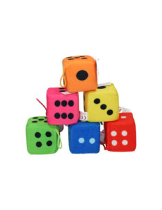 Dobbelsteen Pluche 7cm