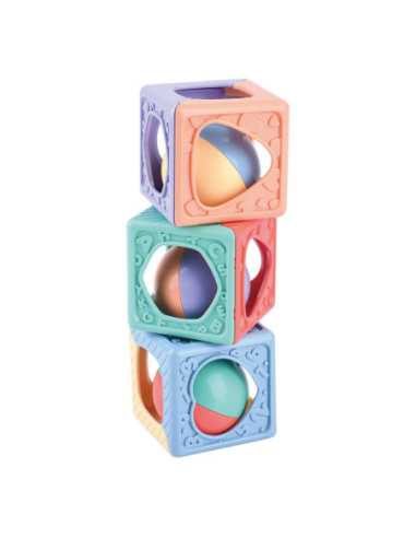 Play Stapelblokken met Rammelaar 3dlg.