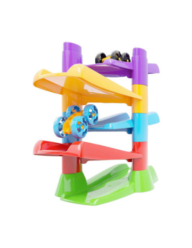Quercetti Racebaan met Flip Auto's 7dlg.