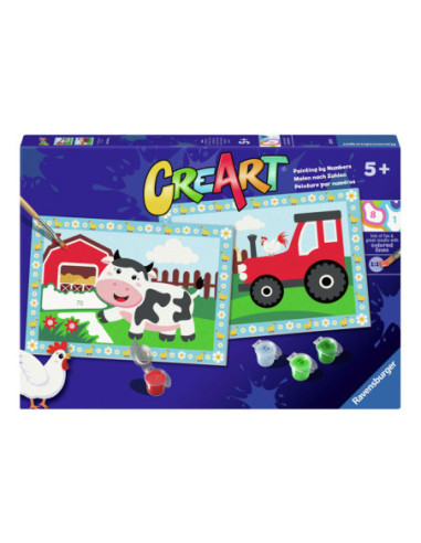 CreArt Schilderen op Nummer - Tractor...