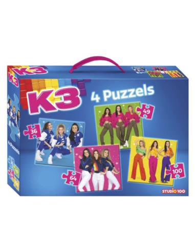 K3 4in1 Puzzel - Sterretjes
