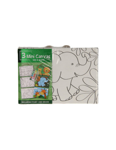 Canvas Schilderset Wilde Dieren set...