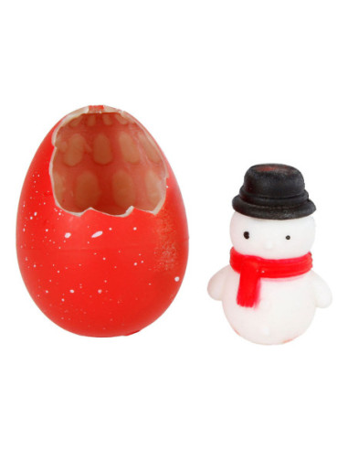 Groei-Ei Kerstman/Sneeuwpop 6cm