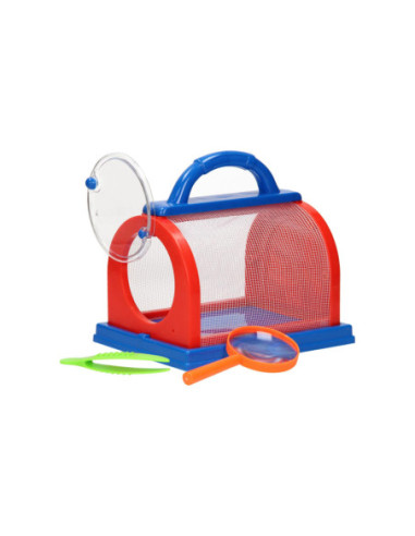 Insecten Observatiekast Rood/Blauw 3dlg.