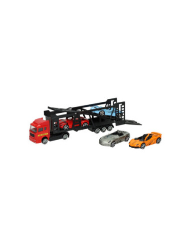 Die-cast Transporter met 4 metalen...