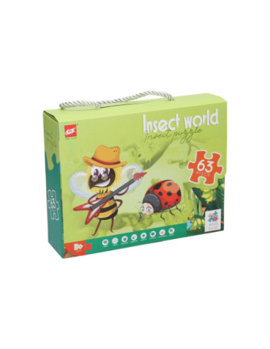 Legpuzzel Insecten Wereld 63st.