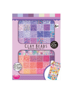 Polymeer Kralen Paars-Roze...