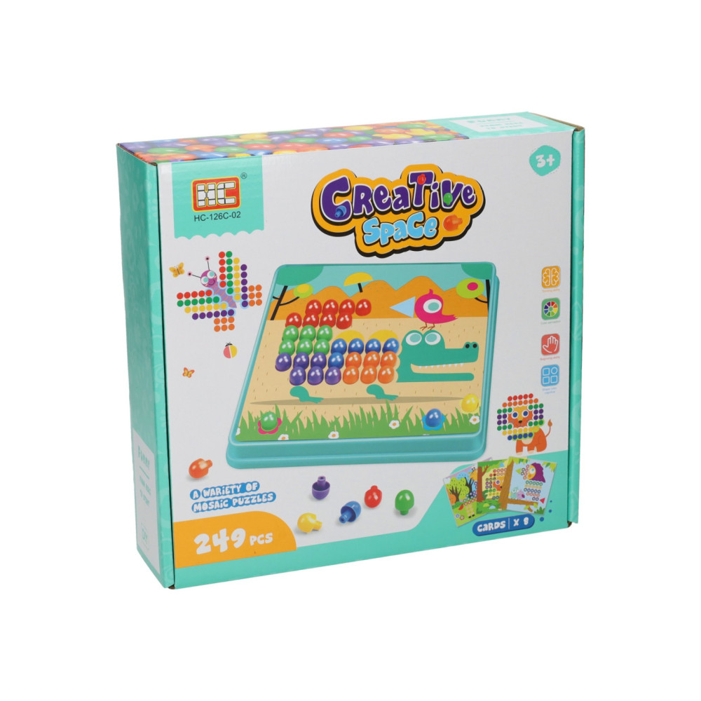 Insteekmozaiek Blauw 249dlg. (8 kaarten)