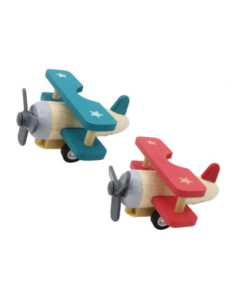 Houten Dubbeldek Vliegtuig