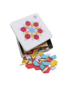 Houten Mozaiek Blokken 52dlg.