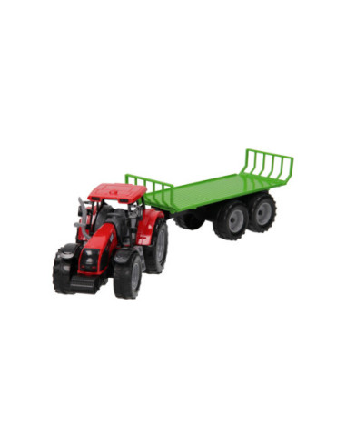 Tractor met Platte Kar 1:32