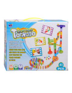 Knikkerbaan met Domino 41dlg.