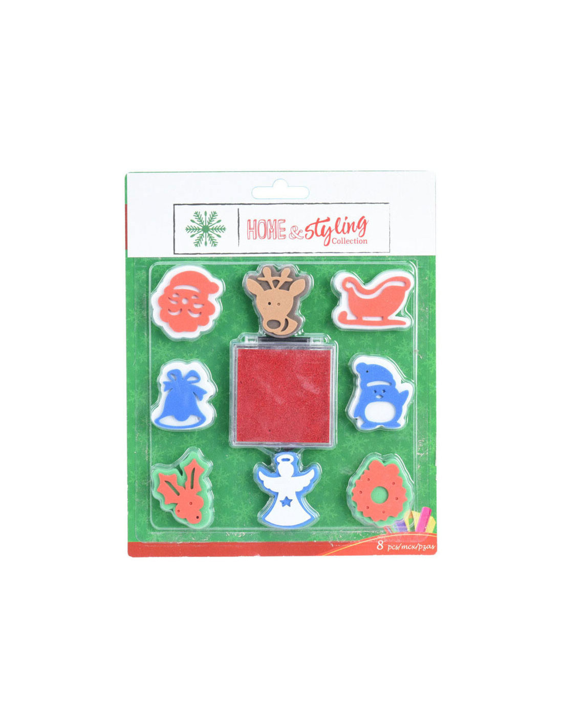 Set Kerststempels met Stempelkussen... Set Kerststempels met Stempelkussen...