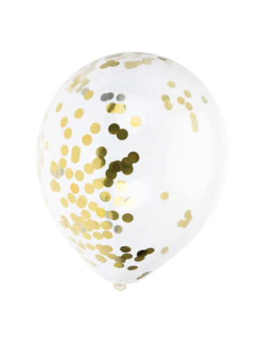Ballonnen met Gouden Confetti