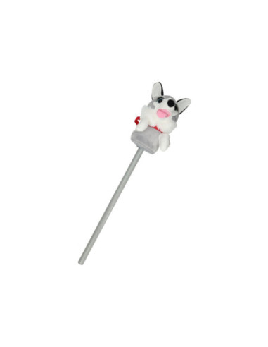 Stokpaard Hond met Geluid Grijs