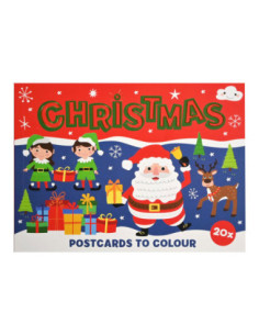 Inkleurbare Kerstkaarten 20st.