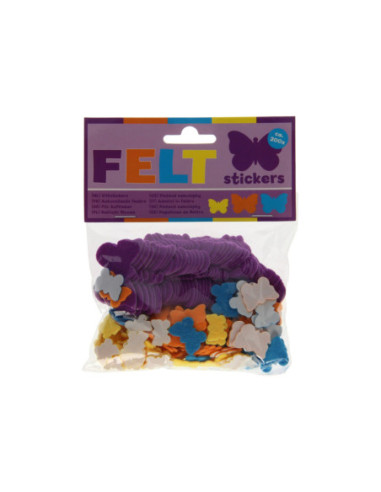 Viltstickers - Vlinders 200st.