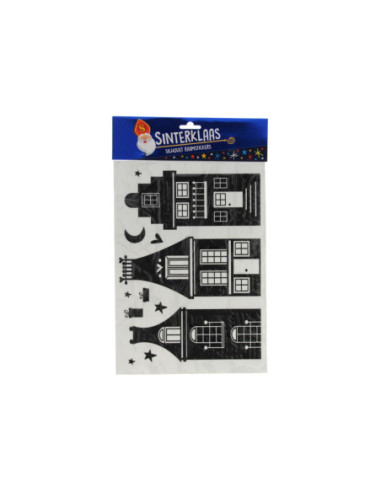 Silhouette Raamstickers Sinterklaas