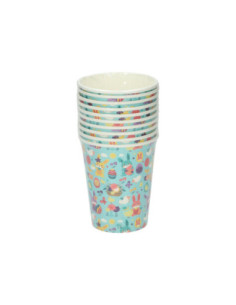 Papieren Bekers Pasen 10st.