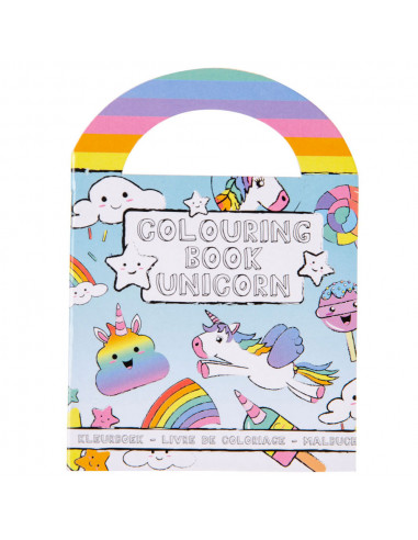 Kleurboek Met Stickers Eenhoorn 24st.
