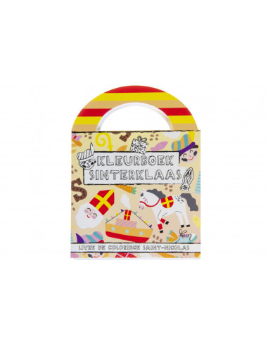 Kleurboek Met Stickers Sinterklaas 24st.