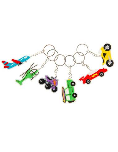 Sleutelhanger Voertuigen 48st.