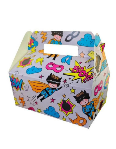 Menubox Superhelden 22 X 12 Cm Karton...