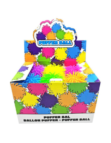 Pufferbal Gekleurd 15cm