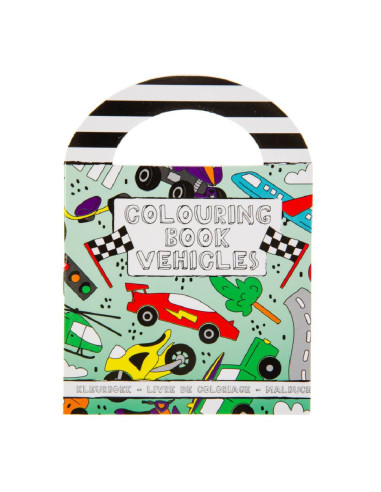 Kleurboek Met Stickers Voertuigen 48st.