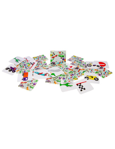 Mini Memo Spel Karton Voertuigen