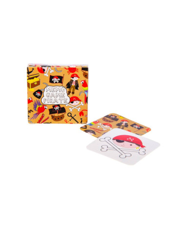 Mini Memo Spel Karton Piraat