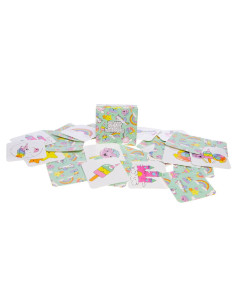 Mini Memo Spel Karton Eenhoorn