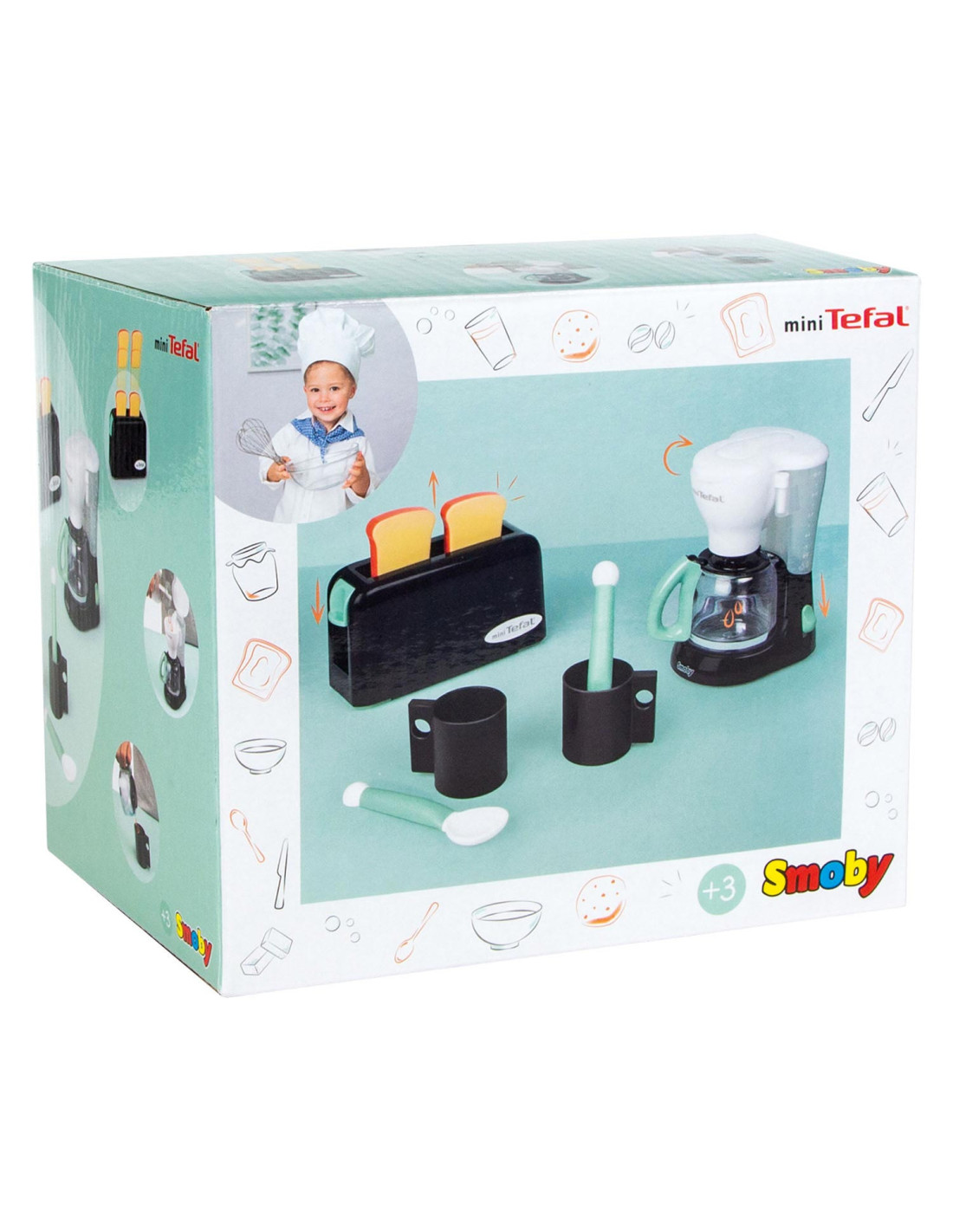 Smoby Tefal Ontbijtset 6dlg. Smoby Tefal Ontbijtset 6dlg.