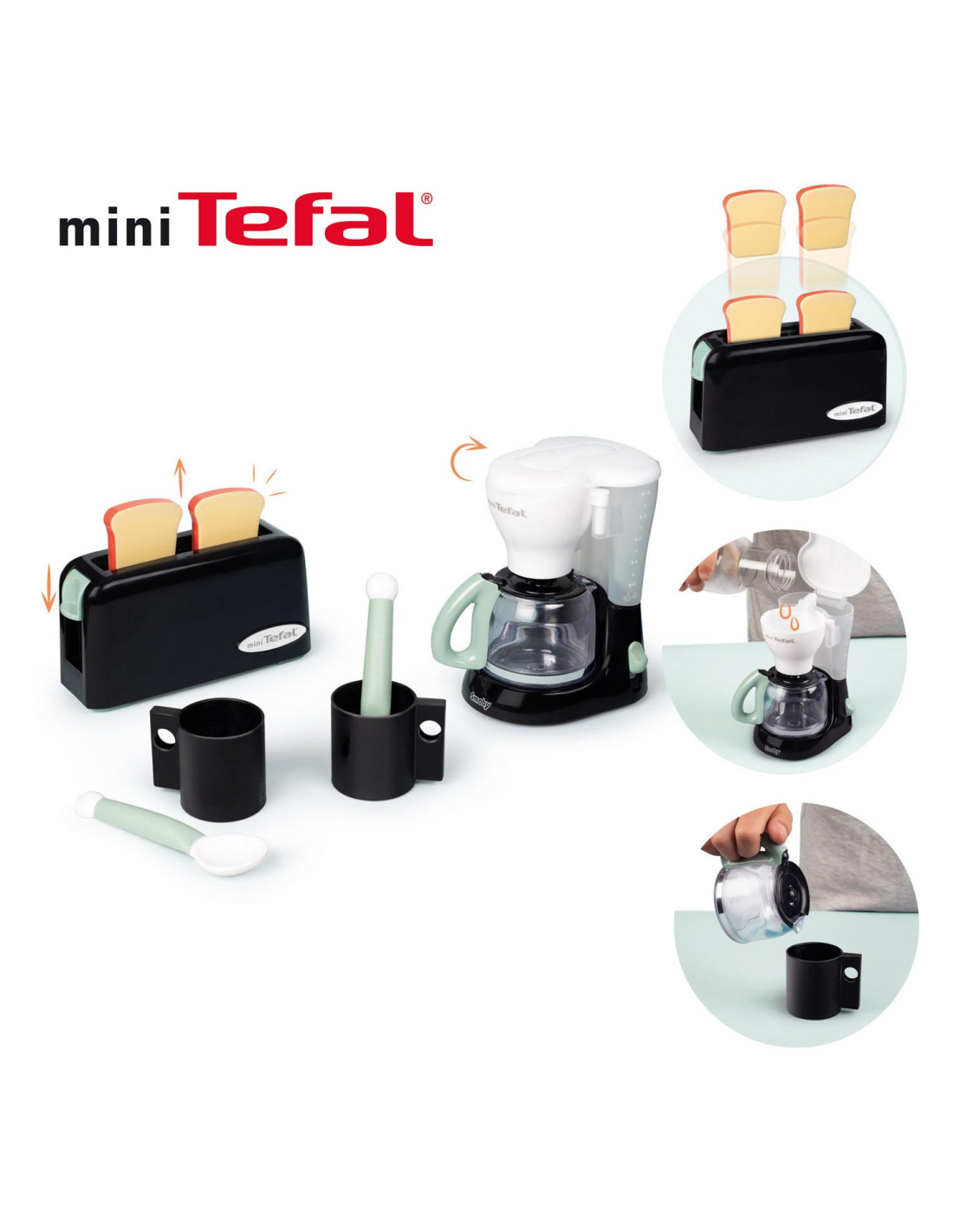 Smoby Tefal Ontbijtset 6dlg. Smoby Tefal Ontbijtset 6dlg.