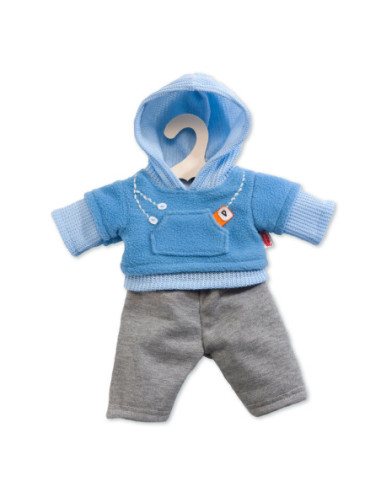Poppen Jogging Outfit Blauw 35-45 cm