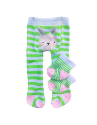 Poppen Panty en sokken Groen 28-35 cm