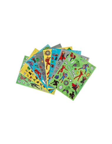 Stickerboek Avengers met 8 Vellen