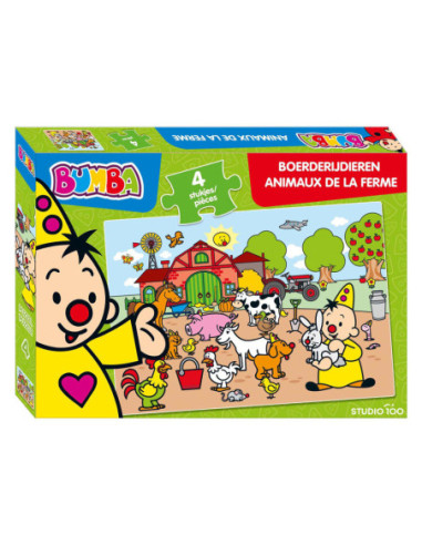 Bumba Puzzel Boerderijdieren 4st.