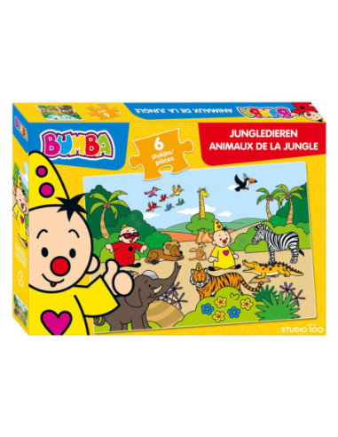 Bumba Puzzel Jungledieren 6st.