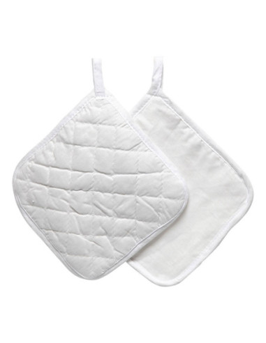 Pannenlappen Wit 20x20cm 1 Paar