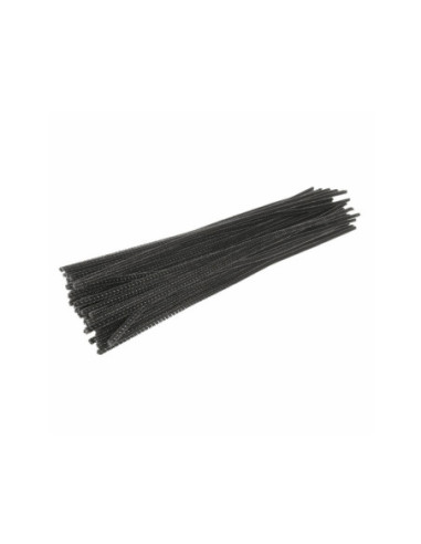 Colorations Zwart Chenilledraad 100st.