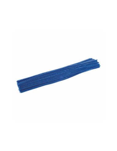 Colorations Blauw Chenilledraad 100st.