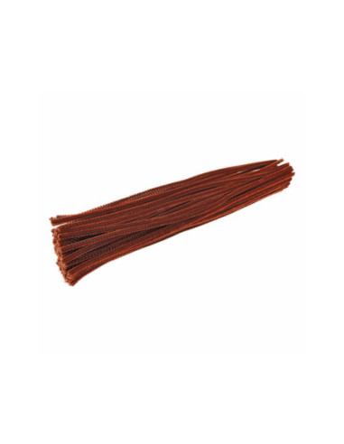 Colorations Bruin Chenilledraad 100st.