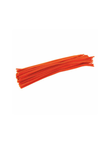 Colorations Oranje Chenilledraad 100st.