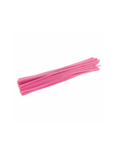 Colorations Roze Chenilledraad 100st.