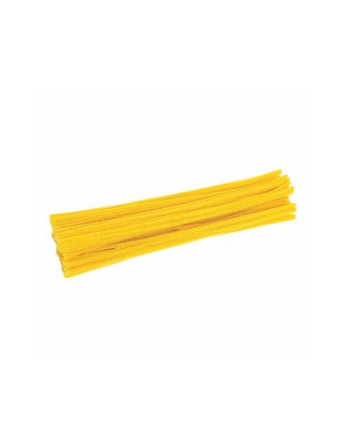 Colorations Geel Chenilledraad 100st.